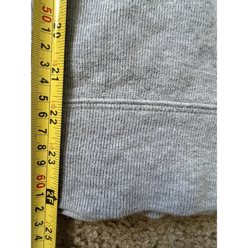 Polo Ralph Lauren V Neck Shawl Collar Pullover Shirt Gray Pony Logo Large JBHS